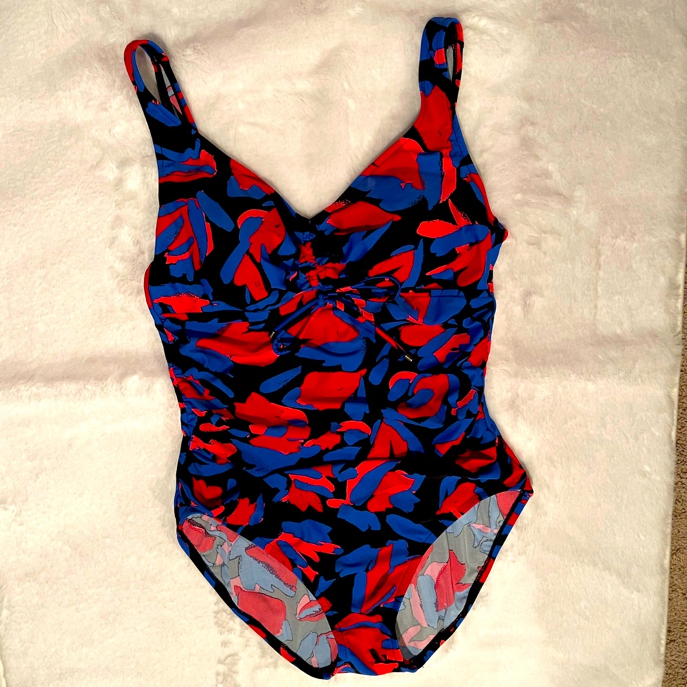 Aqua Green One Piece Swimsuit - Size Large